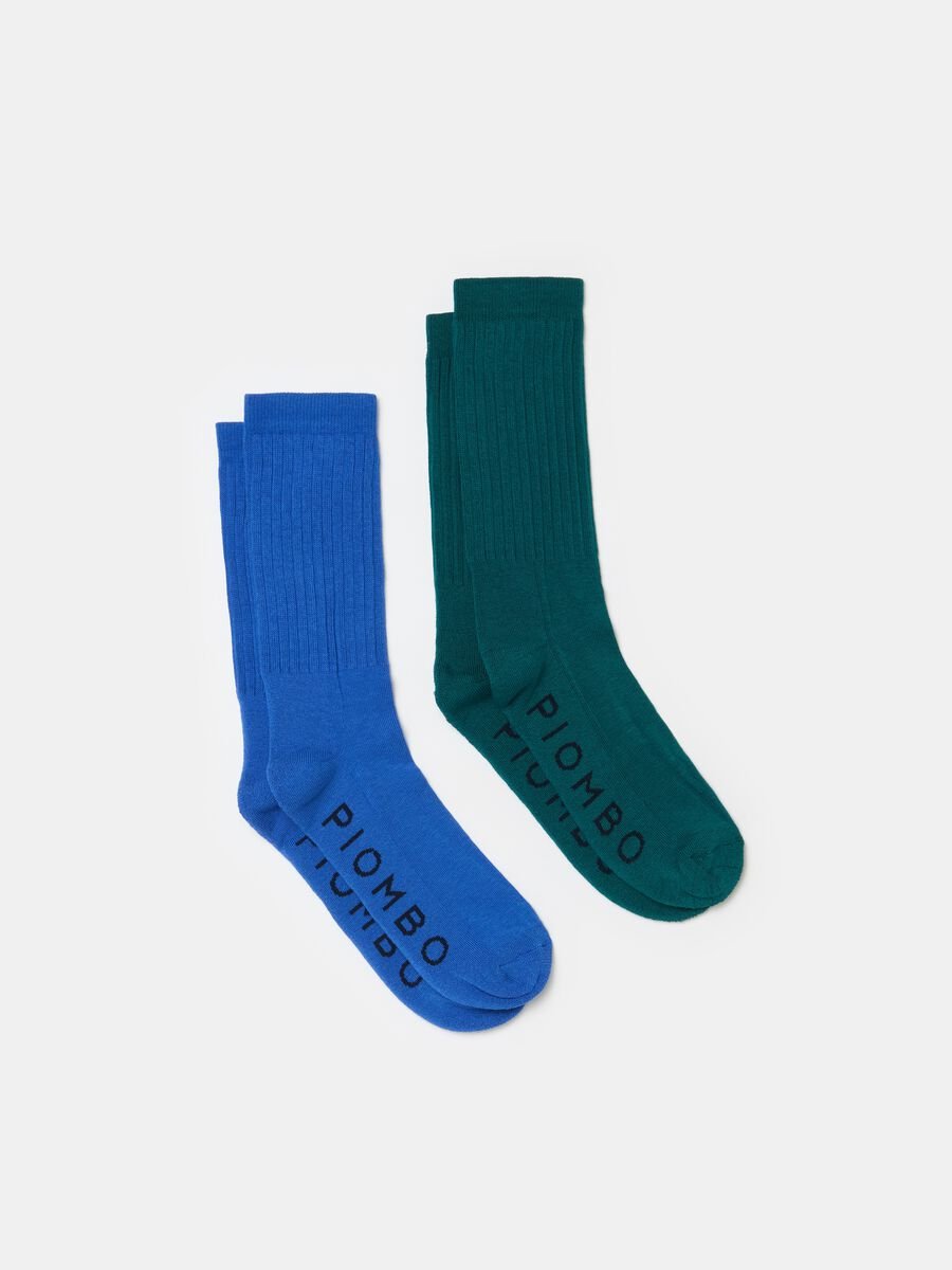 Two-pack mid-length ribbed socks_0