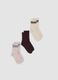 Three-pack of multicolour striped socks in stretch organic cotton_0