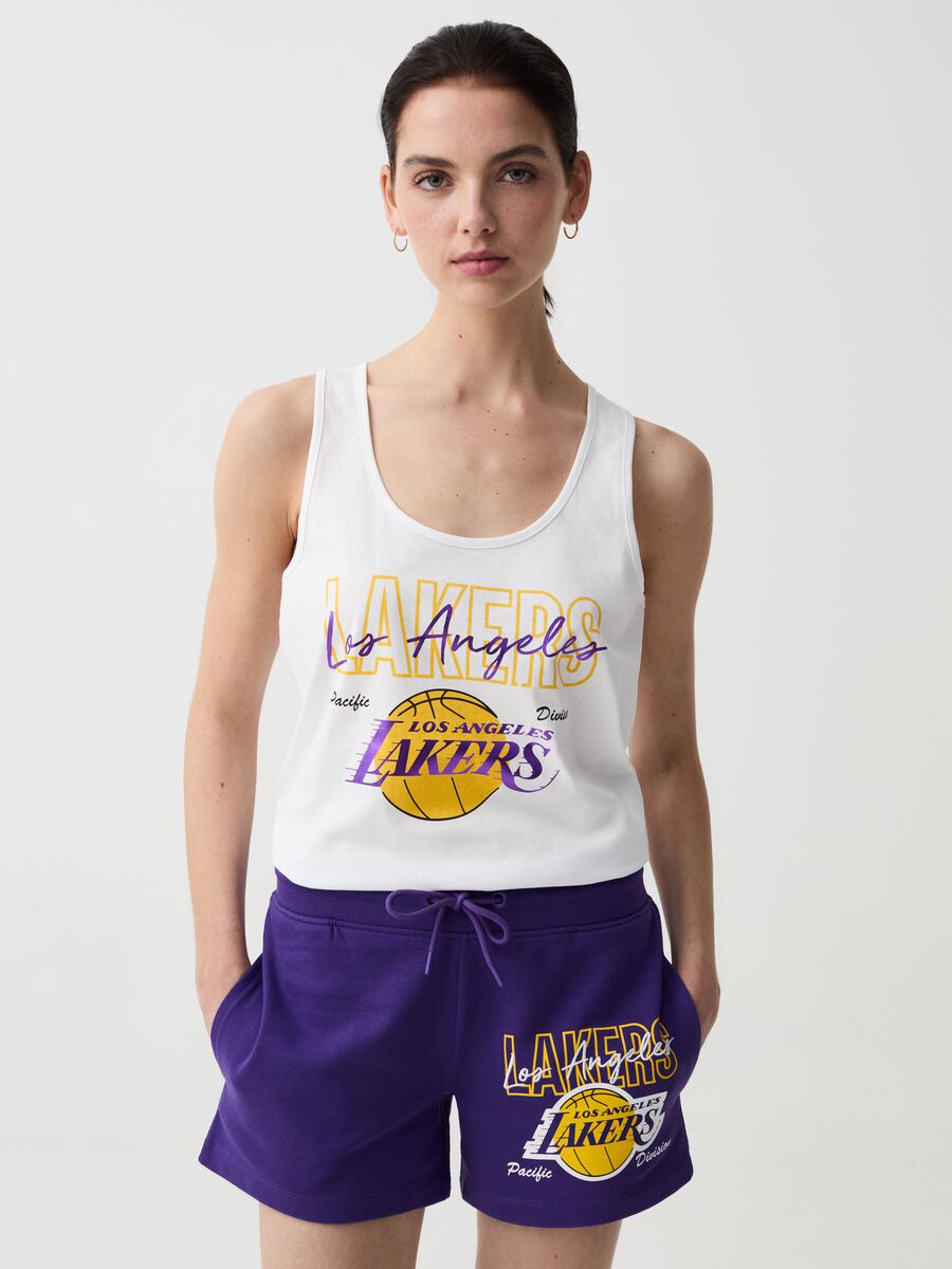 Shorts con stampa NBA Los Angeles Lakers_0