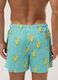 Blaue gestreifte Badeshorts mit Zitronen-Print_3