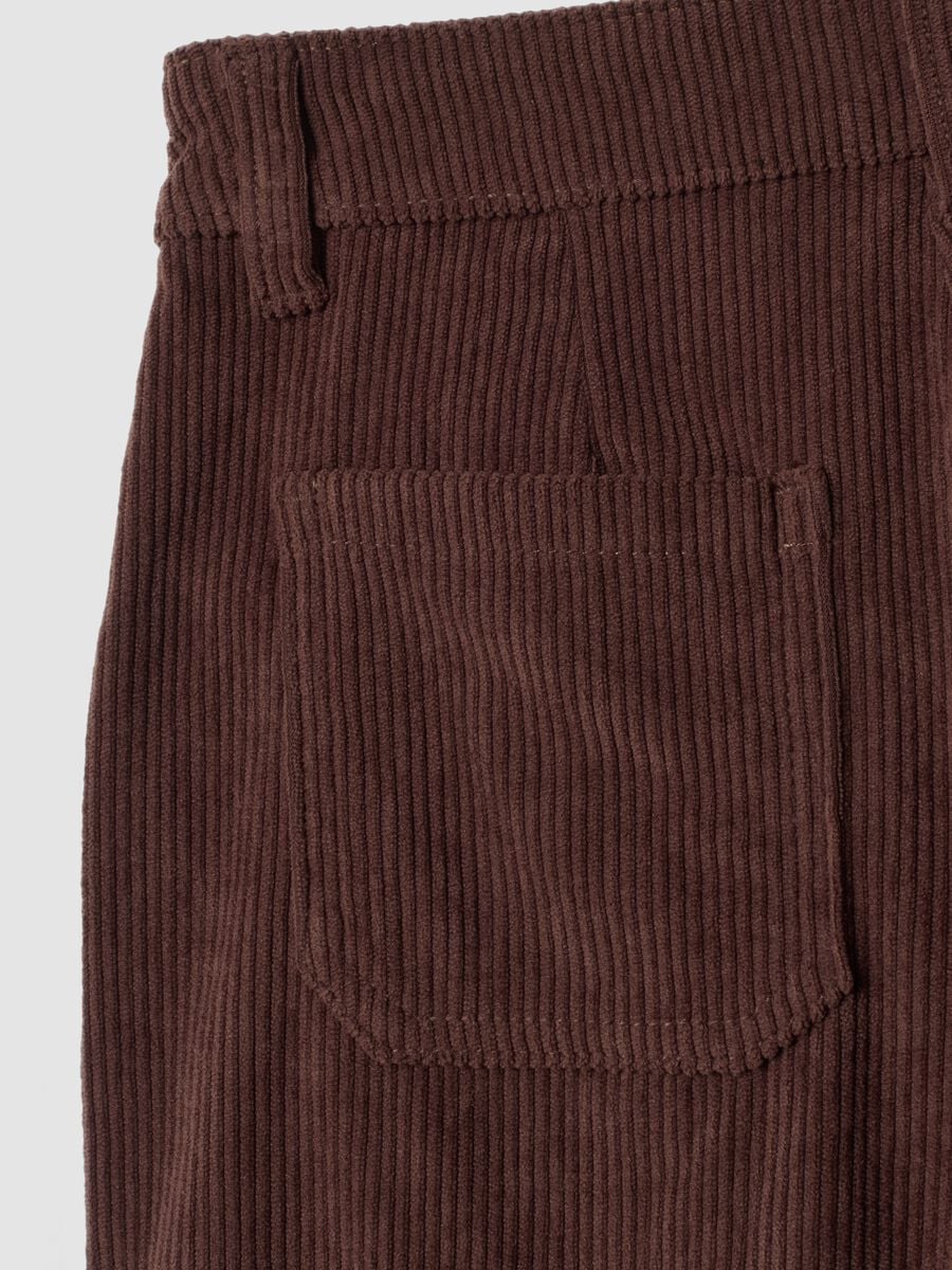 Braune Ripp-Wide-Leg-Hose_3