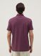Purple slim-fit short-sleeve pure cotton polo shirt_2