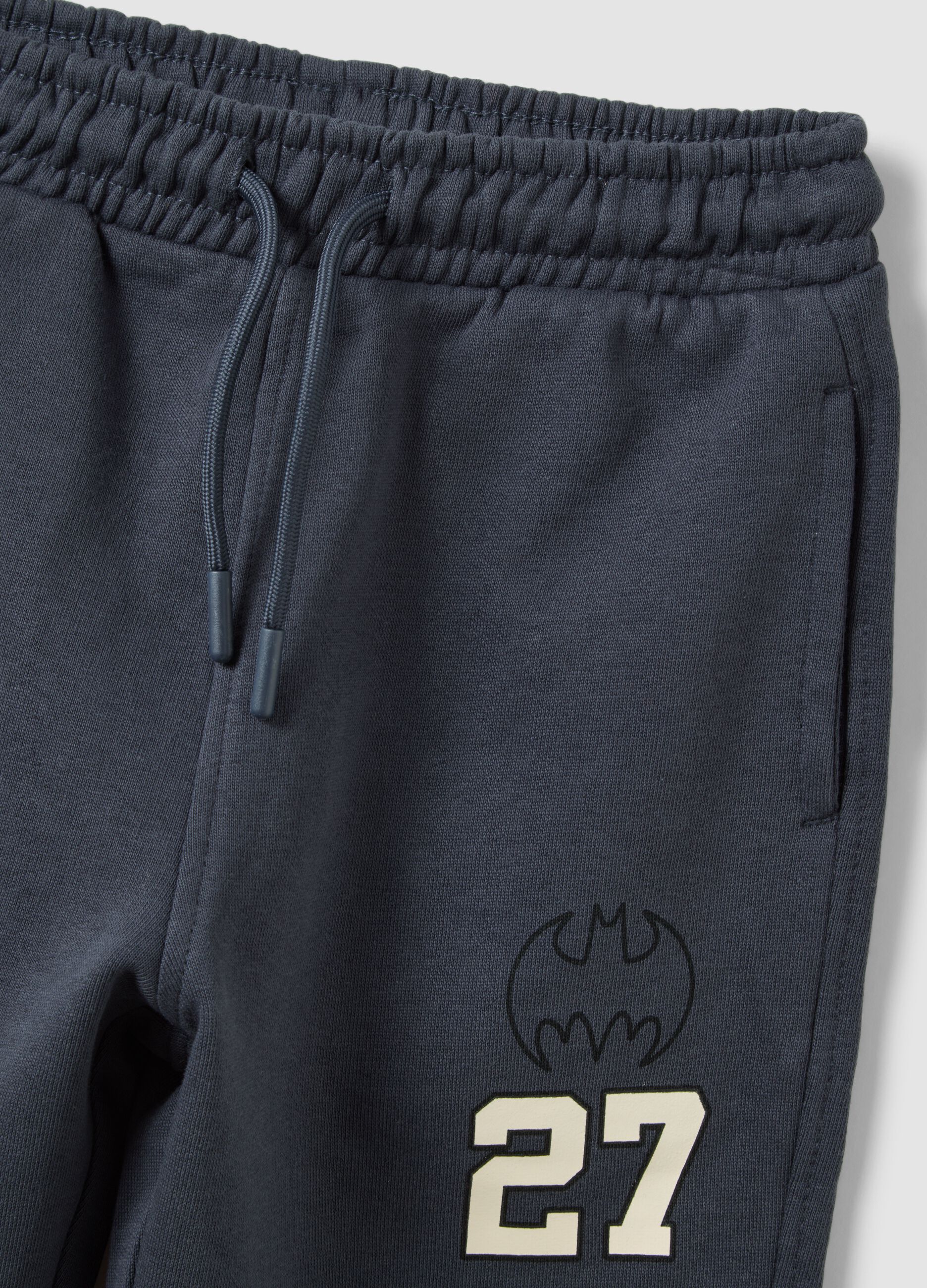 Blue and white pure cotton Batman tracksuit