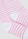 Tripack di calze midi rosa in cotone organico elasticizzato_1