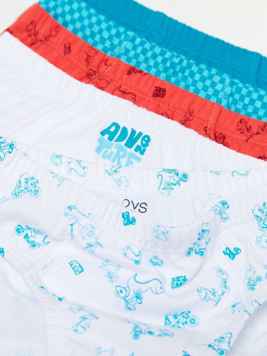 Five-pack briefs in organic cotton with print_2