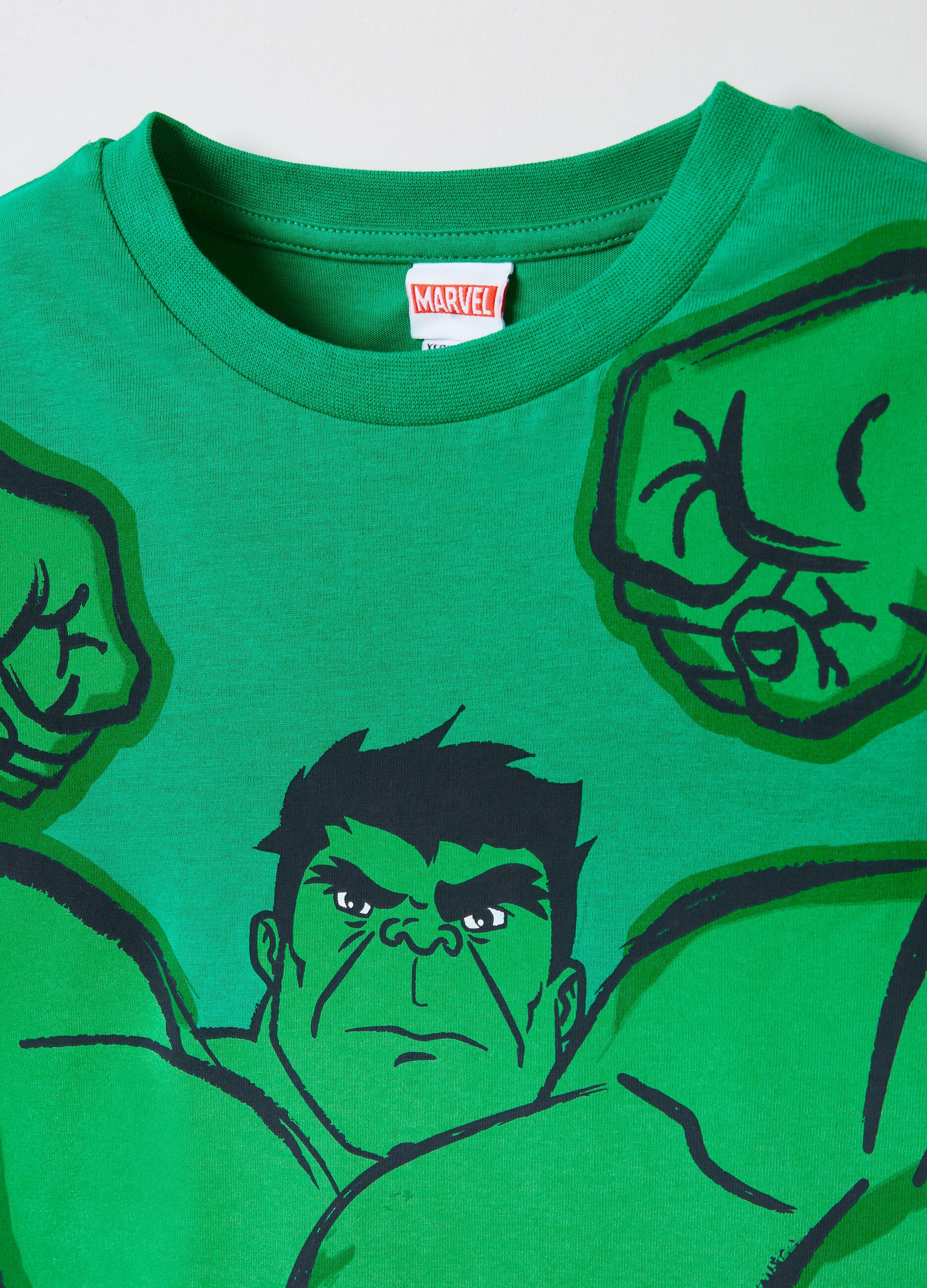 T-shirt in cotone stampa L'Incredibile Hulk
