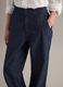 Wide Blue Cotton Trousers_2