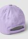 Purple pure cotton baseball cap for kids with embroidery_2