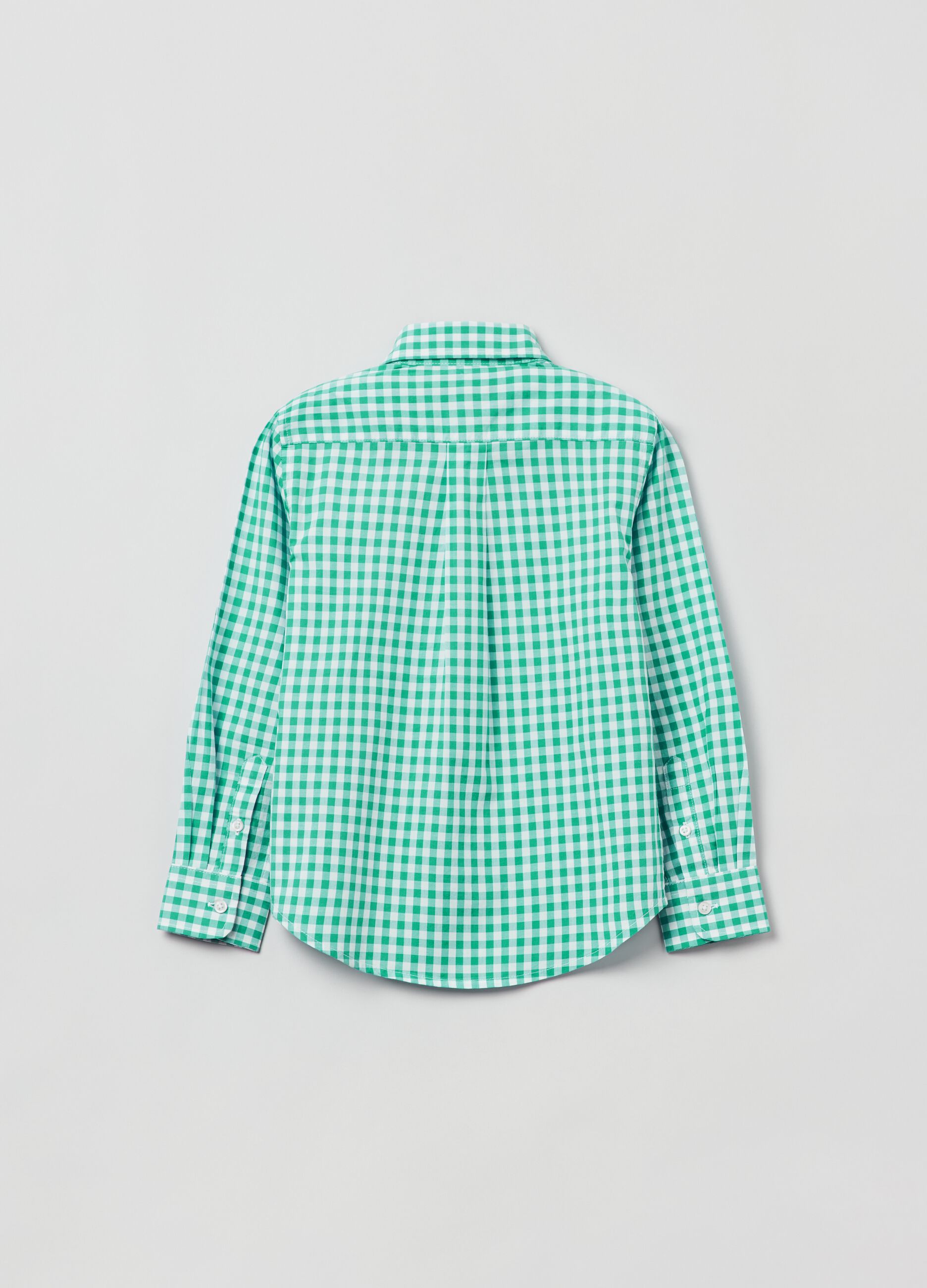 Gingham-patterned shirt_1