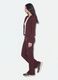Brown pure cotton flared joggers_4