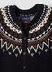 Blauer Jacquard-Cardigan aus Wollmix mit Rundhalsausschnitt_2