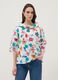 Camisola branca em algod&atilde;o el&aacute;stico com padr&atilde;o floral, regular fit_2