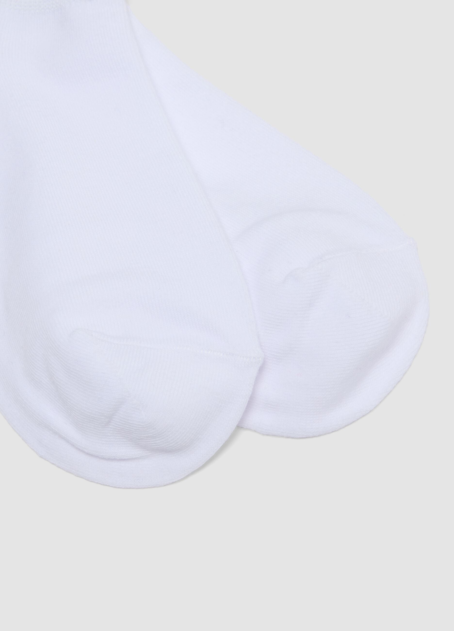3er-Pack wei&szlig;e Socken aus Bio-Baumwolle