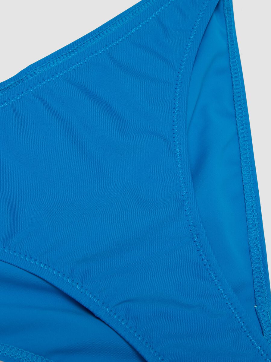 Blue triangle bikini in stretch fabric_3