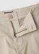Beige Slim Fit Stretch Cotton Chino Trousers_5