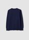Blue long-sleeve pure cotton regular-fit top for boys_5