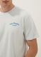 Blaues T-Shirt mit Schriftzug aus reiner Baumwolle, Regular Fit_2