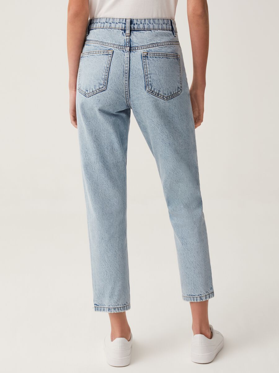Cotton mum-fit jeans_2