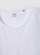 Wei&szlig;es T-Shirt aus elastischer Baumwolle mit Rundhalsausschnitt, Regular Fit_5