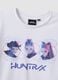 Girls' white pure cotton T-shirt regular fit with print_2