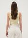 Gelbes Cropped Tanktop aus Stretch-Baumwolle_3