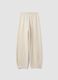 Jogger bianchi in misto cotone barrel fit_2