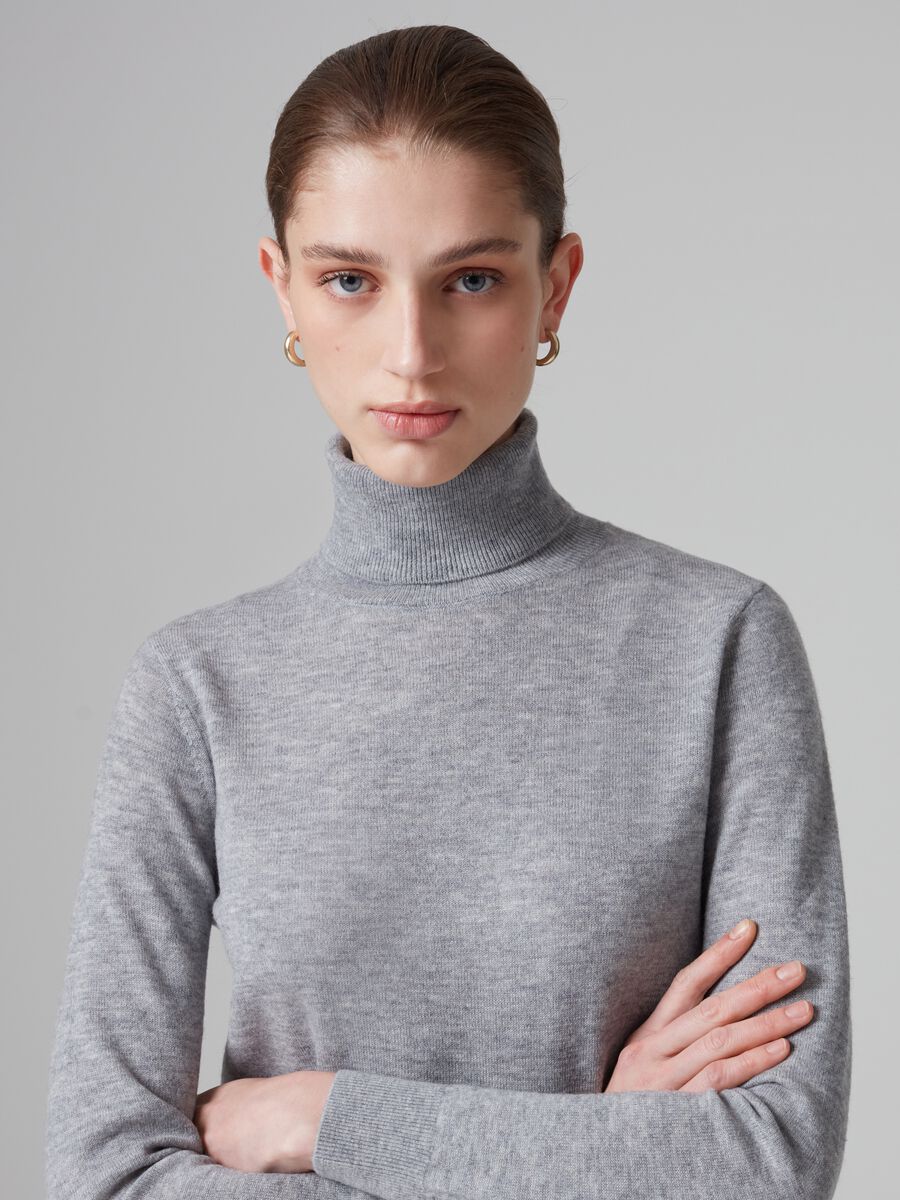 High-neck 100% cotton pullover_1