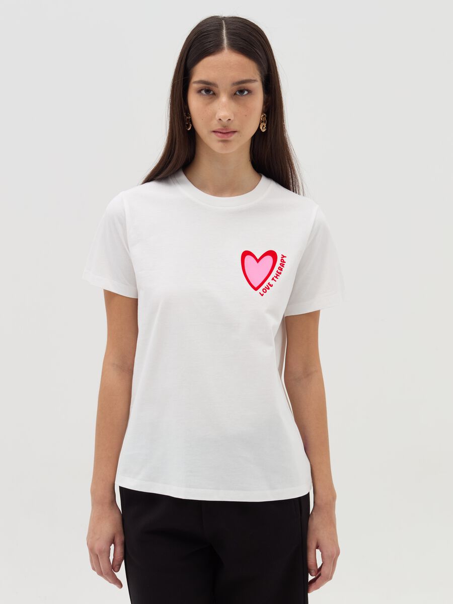 T-shirt with heart print_0