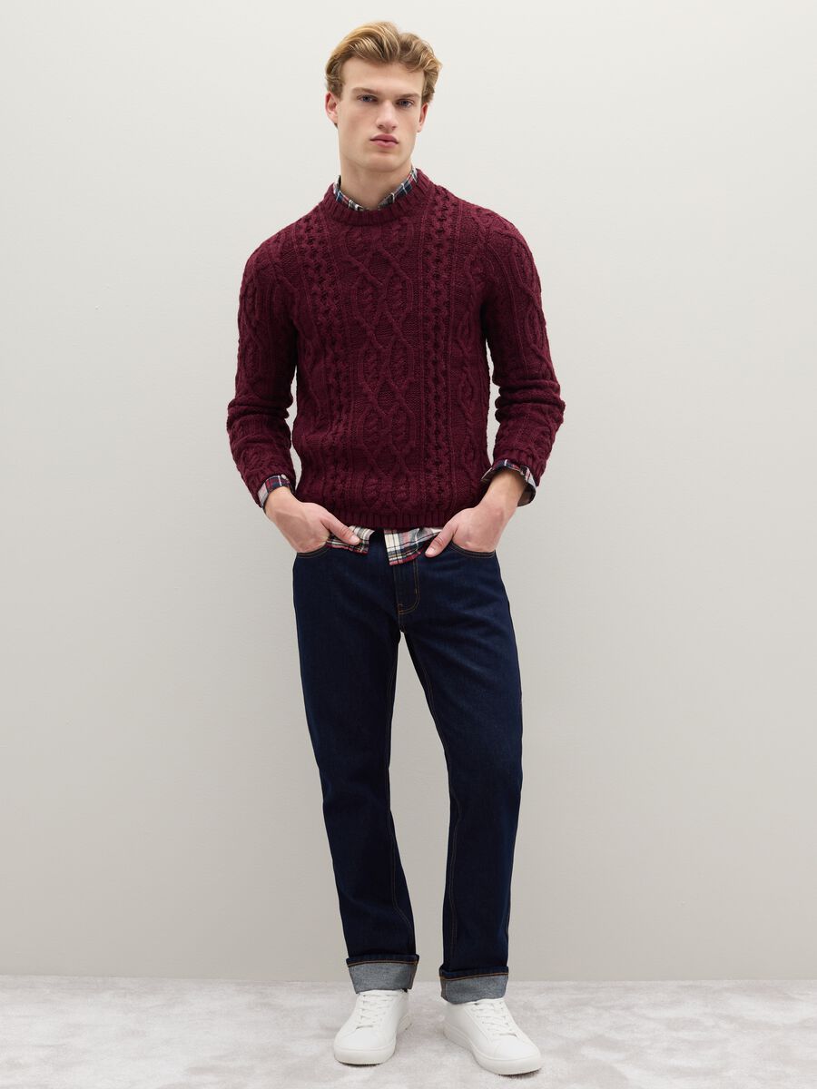 Red Sweater Regular Fit_1