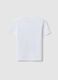White pure cotton oversized children T-shirt with dinosaurs_1