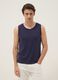 Blue pure cotton vest_2