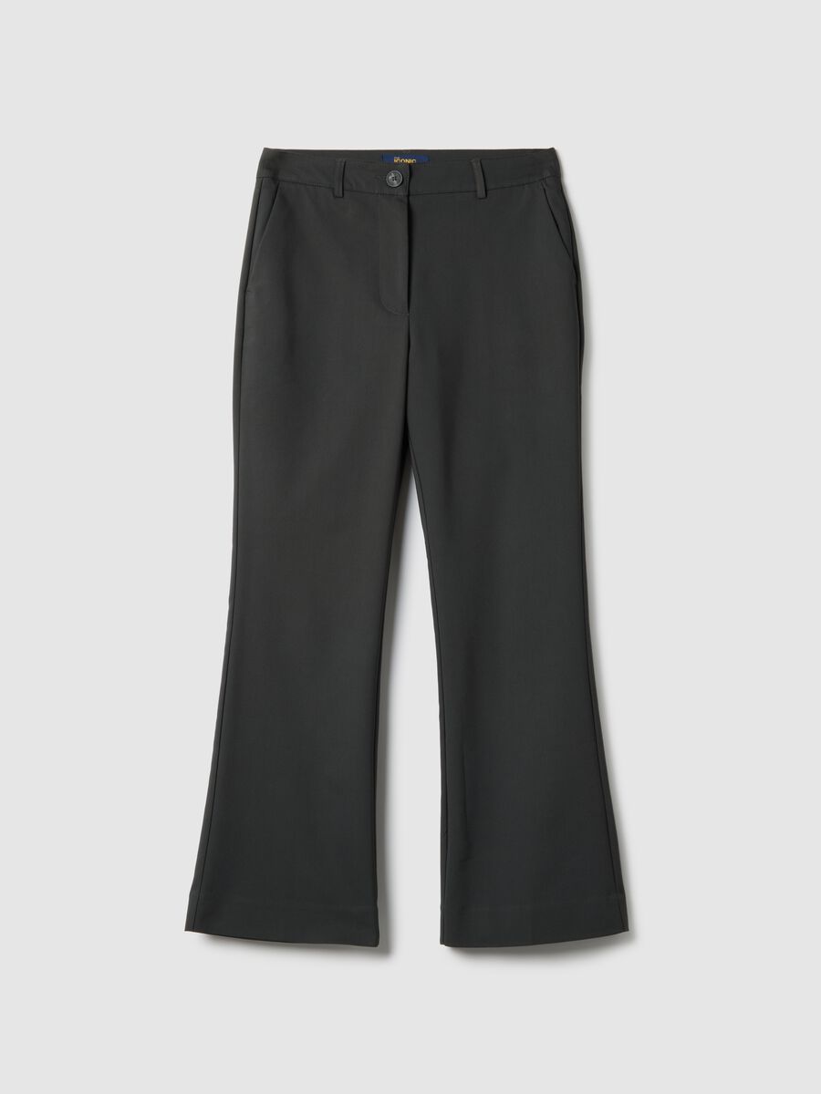 Stretch Grey Trousers Regular Fit_4