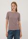 White striped stretch viscose T-shirt_2
