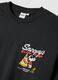 Graues Peanuts T-Shirt aus reiner Baumwolle mit Print, Relaxed Fit_6