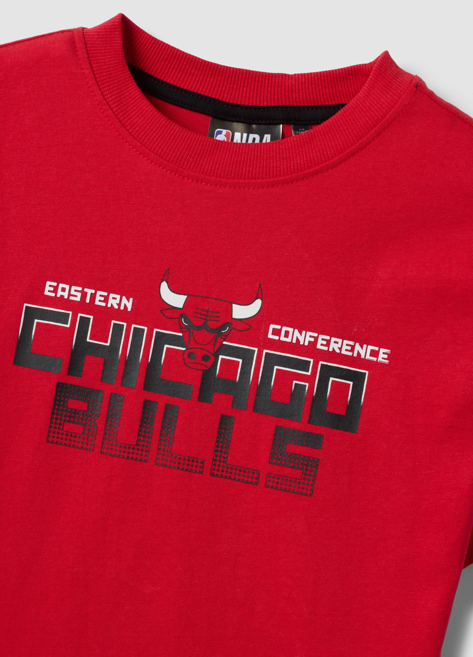 Red short-sleeved pure cotton T-shirt