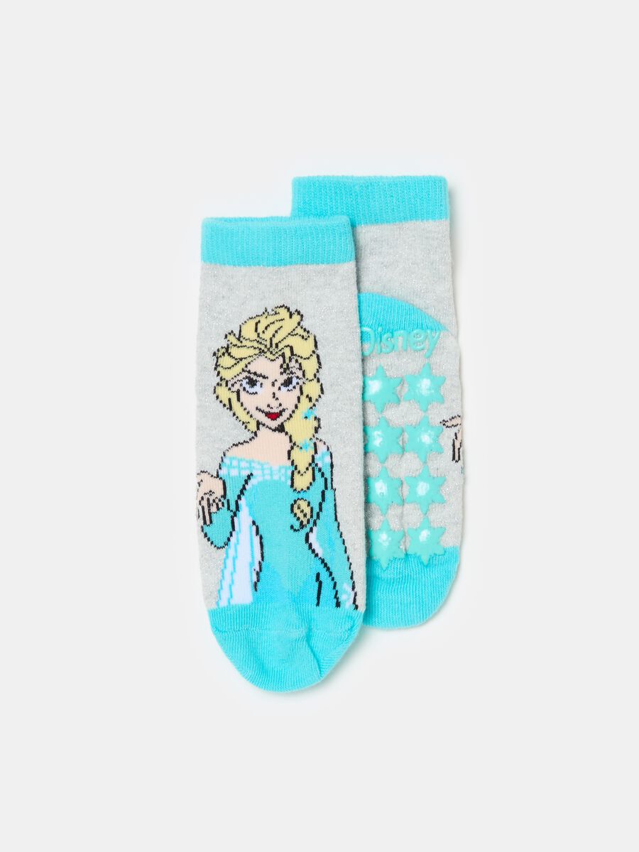 Two-pair pack Elsa slipper socks in organic cotton_1
