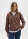 Brown Cotton Blend Sweatshirt Regular Fit_1
