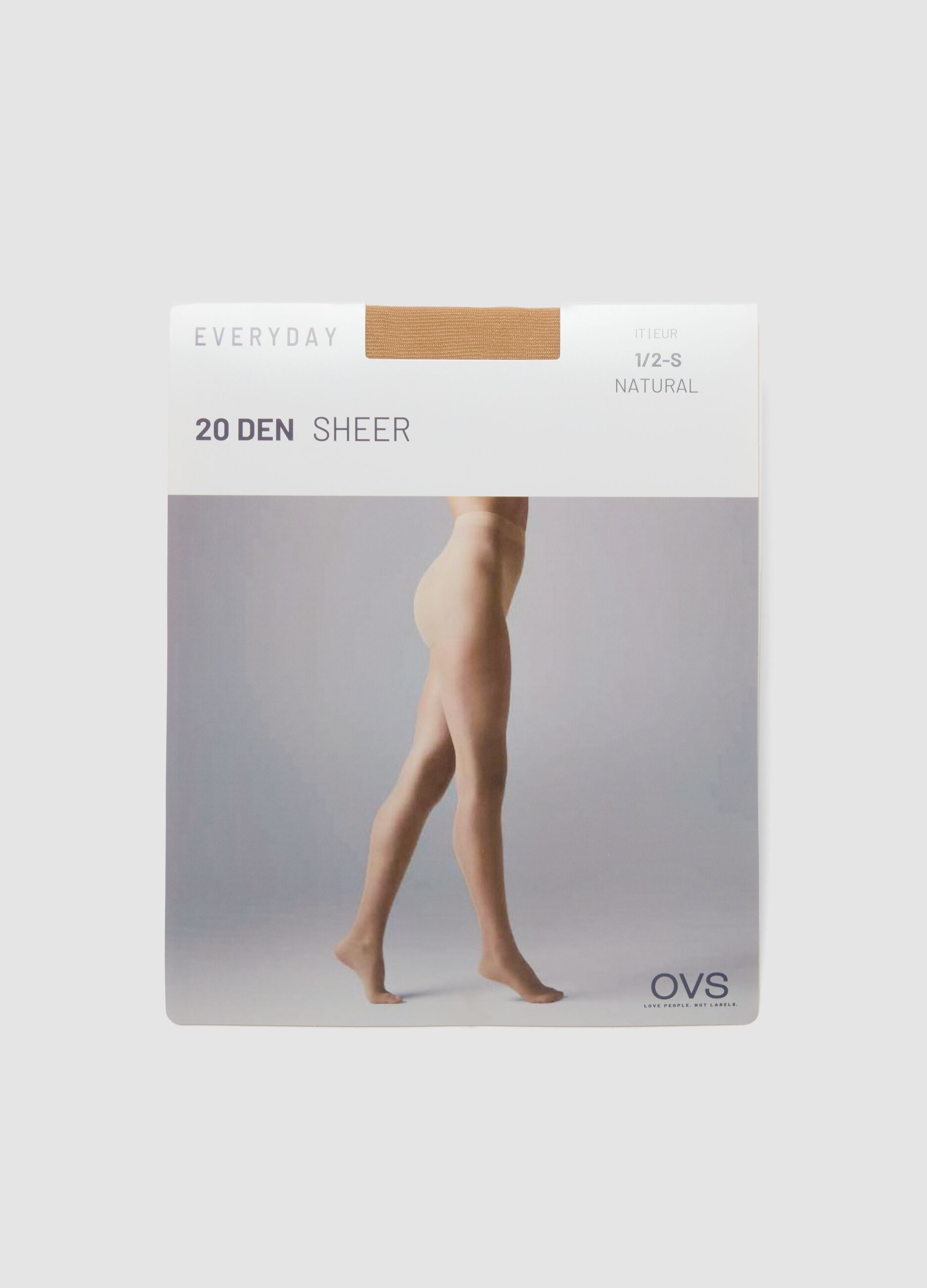 Beige sheer stretch tights