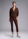 Brown high-waisted stretch leggings_0
