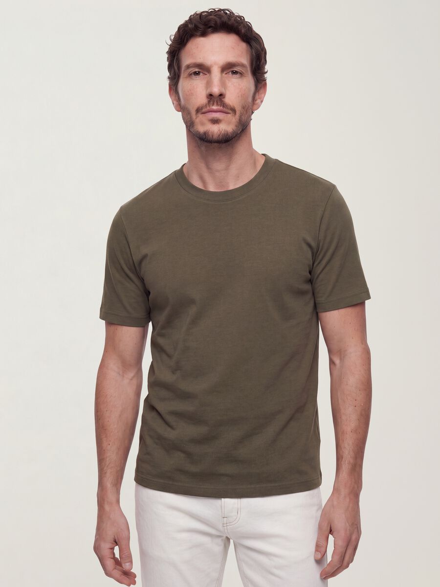 &Pi;&rho;ά&sigma;&iota;&nu;&omicron; &alpha;&nu;&delta;&rho;&iota;&kappa;ό T-shirt &alpha;&pi;ό 100% &beta;&alpha;&mu;&beta;ά&kappa;&iota; &mu;&epsilon; &kappa;&omicron;&nu;&tau;ό &mu;&alpha;&nu;ί&kappa;&iota;, regular &epsilon;&phi;&alpha;&rho;&mu;&omicron;&gamma;ή_0