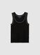 Women's Black Viscose Blend Top Regular Fit_4