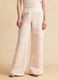 Pink linen-viscose blend wide-leg trousers with side zip fastening_1