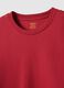 Regular Fit Red Pure Cotton T-shirt_5