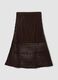Brown cotton-blend crochet skirt_6