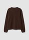 Light brown crew-neck pure cotton oversized jumper_6