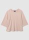 Pink regular fit stretch blend T-shirt_4