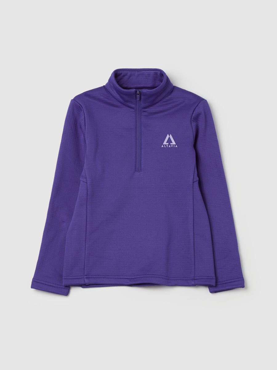 Altavia by Deborah Compagnoni half-zip waffle-weave fleece_3