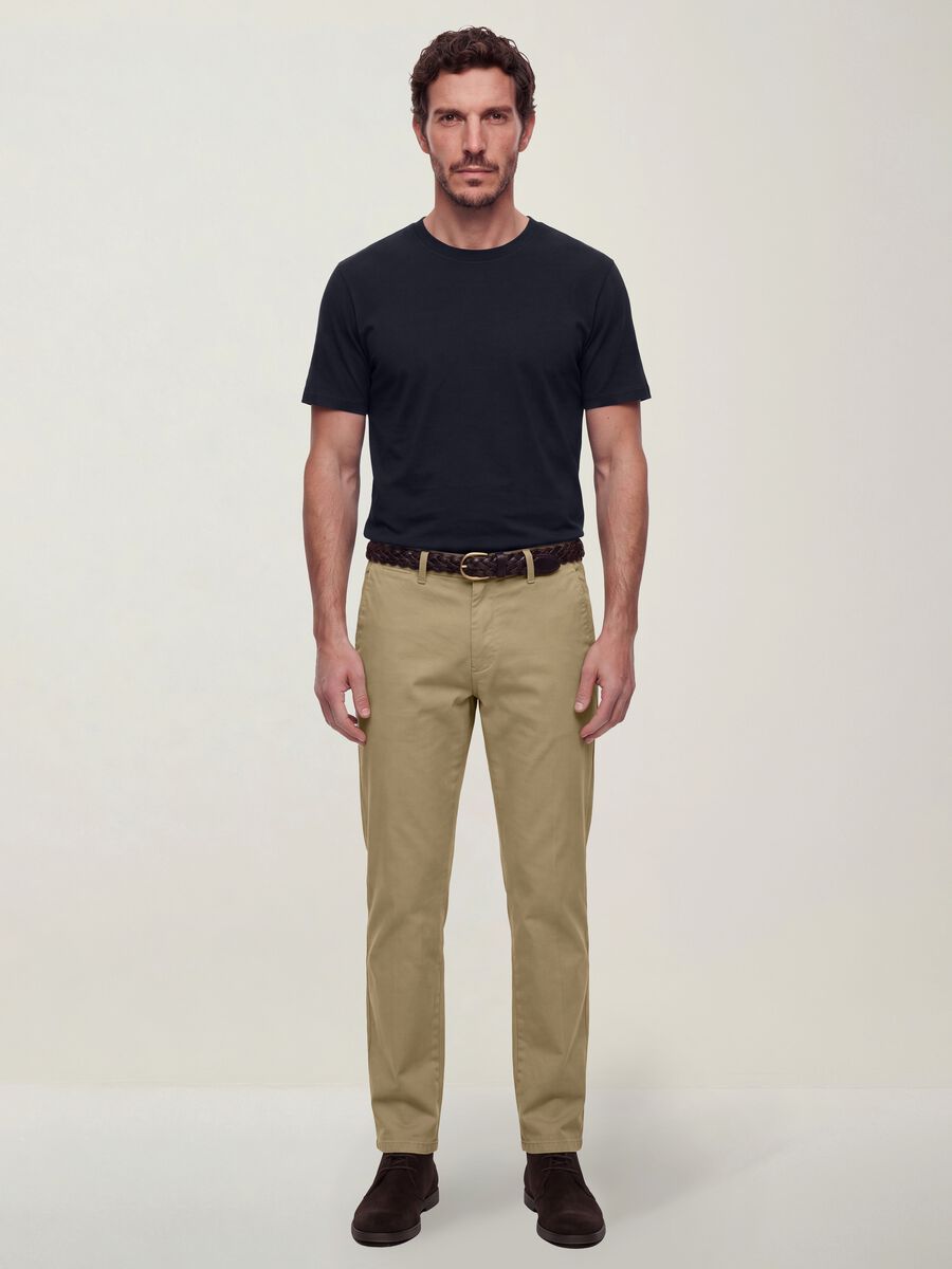 The Iconic Tee blue pure cotton short-sleeve relaxed fit T-shirt_1