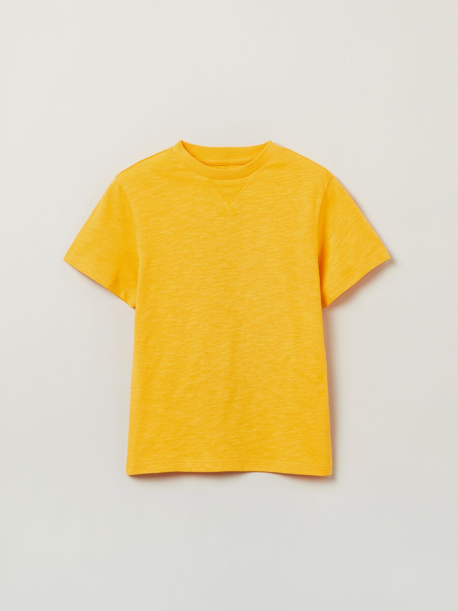 Cotton T-shirt with round neck_0