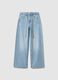 Pure Cotton Blue Wide Leg Jeans_4